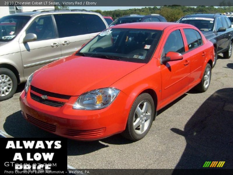 Victory Red / Ebony 2010 Chevrolet Cobalt LT Sedan