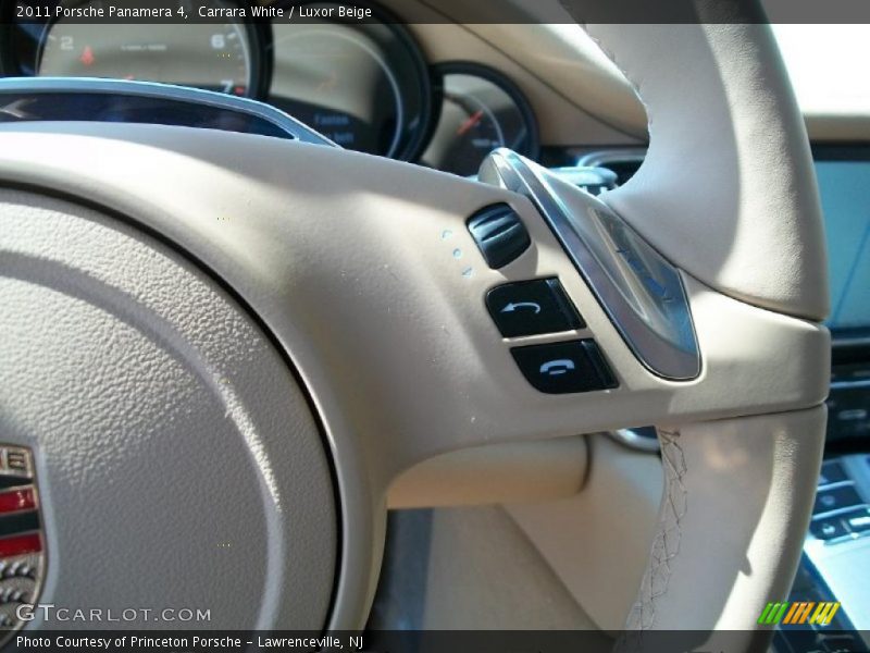 Carrara White / Luxor Beige 2011 Porsche Panamera 4