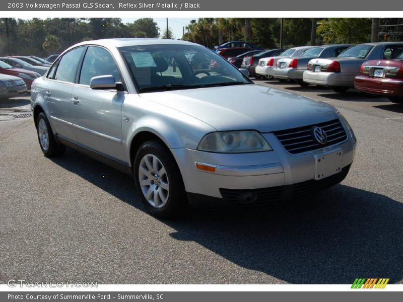 Reflex Silver Metallic / Black 2003 Volkswagen Passat GLS Sedan