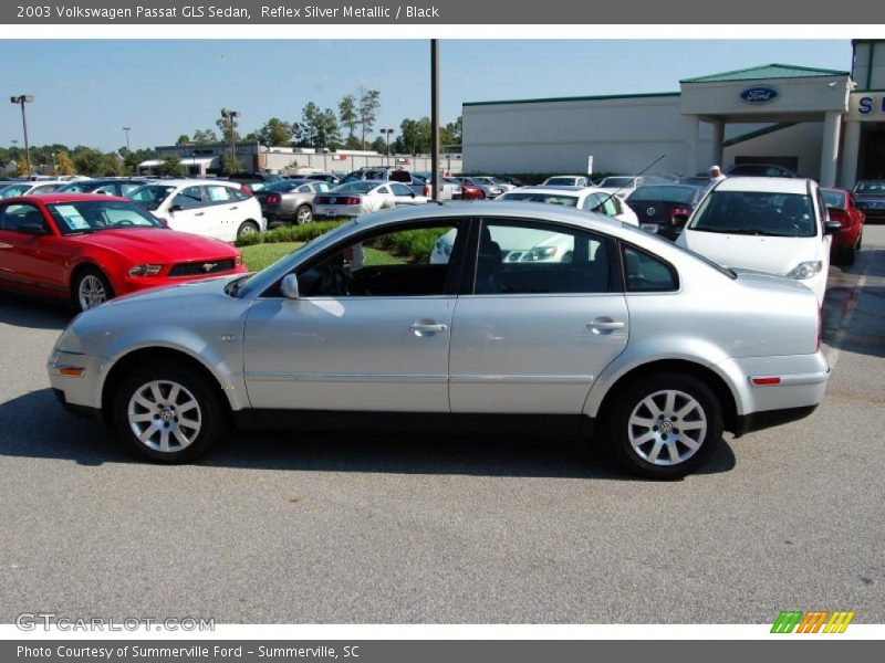 Reflex Silver Metallic / Black 2003 Volkswagen Passat GLS Sedan