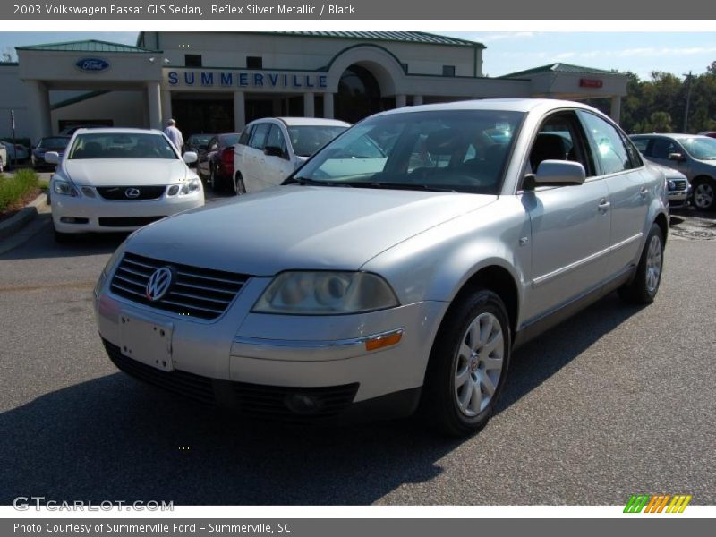 Reflex Silver Metallic / Black 2003 Volkswagen Passat GLS Sedan