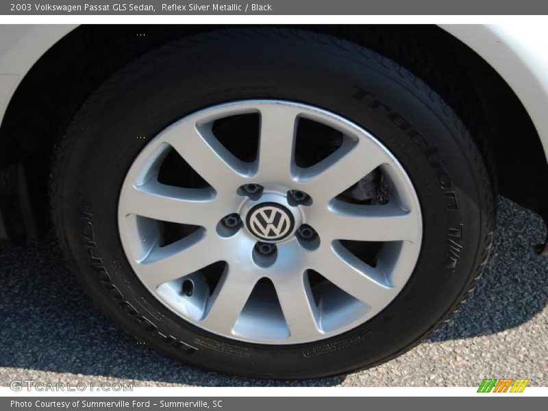 Reflex Silver Metallic / Black 2003 Volkswagen Passat GLS Sedan