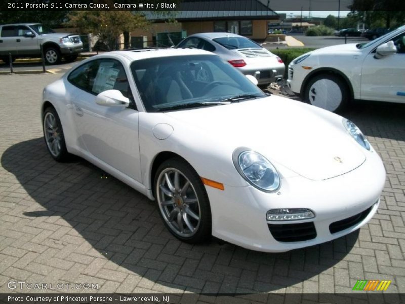 Carrara White / Black 2011 Porsche 911 Carrera Coupe