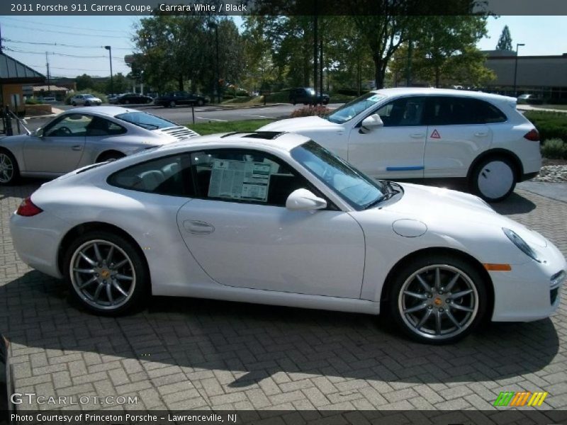 Carrara White / Black 2011 Porsche 911 Carrera Coupe