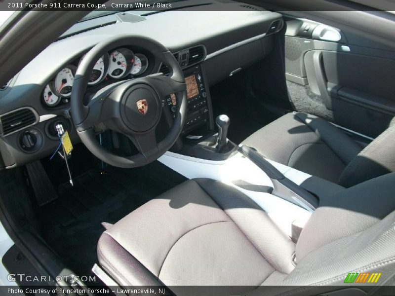 Carrara White / Black 2011 Porsche 911 Carrera Coupe
