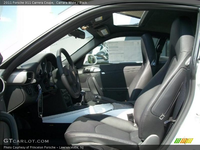 Carrara White / Black 2011 Porsche 911 Carrera Coupe