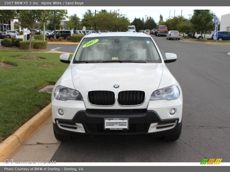 Alpine White / Sand Beige 2007 BMW X5 3.0si