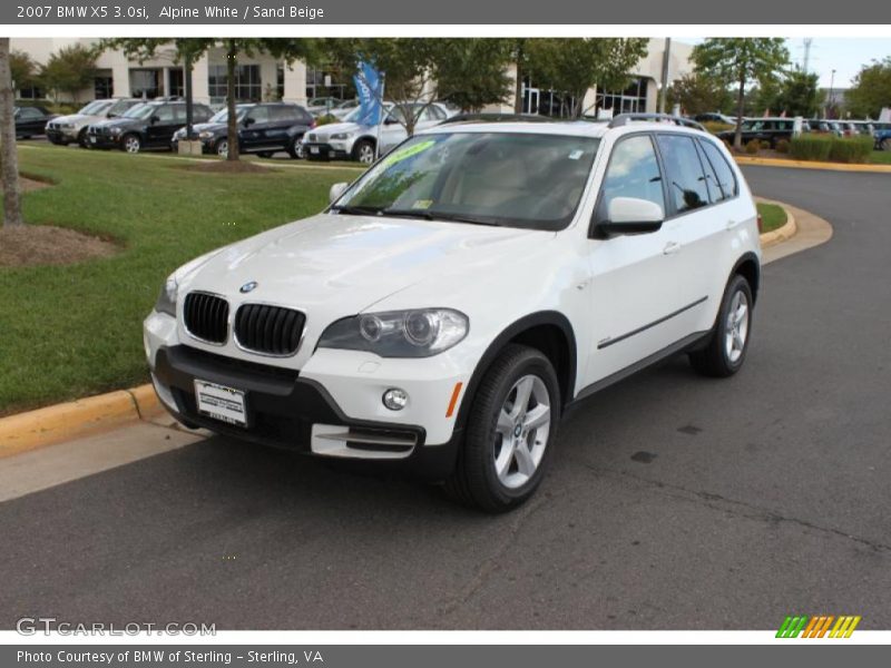 Alpine White / Sand Beige 2007 BMW X5 3.0si