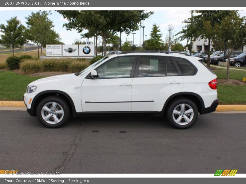 Alpine White / Sand Beige 2007 BMW X5 3.0si
