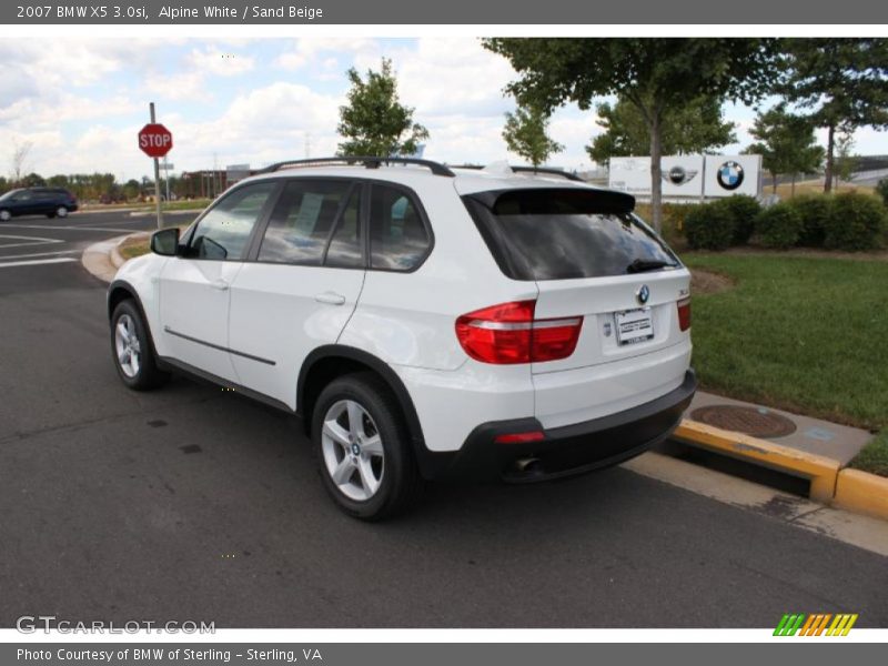 Alpine White / Sand Beige 2007 BMW X5 3.0si