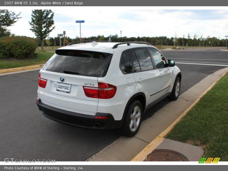 Alpine White / Sand Beige 2007 BMW X5 3.0si