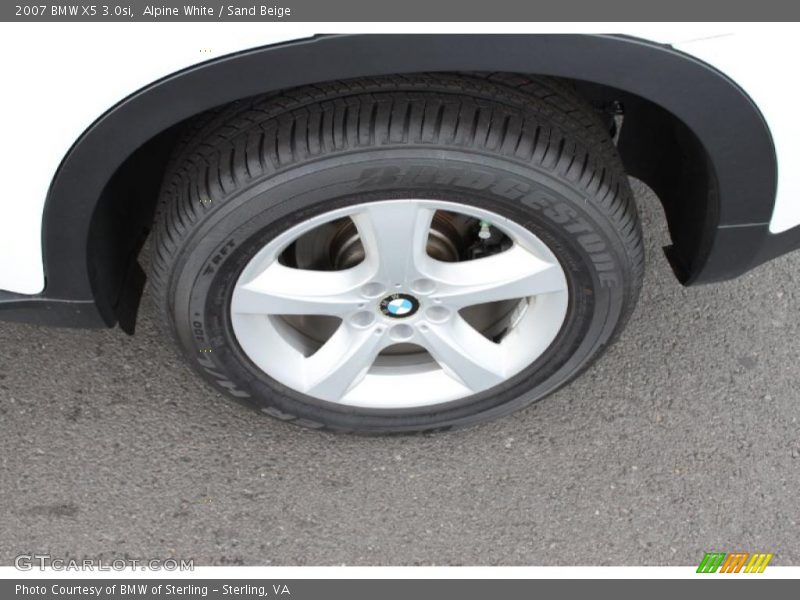Alpine White / Sand Beige 2007 BMW X5 3.0si