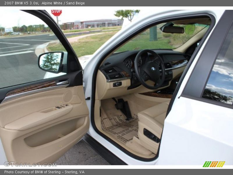 Alpine White / Sand Beige 2007 BMW X5 3.0si