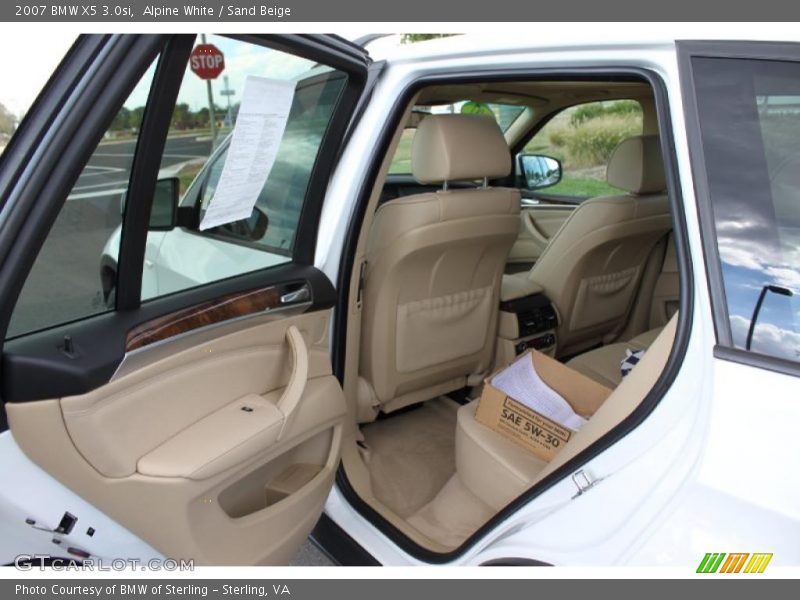 Alpine White / Sand Beige 2007 BMW X5 3.0si