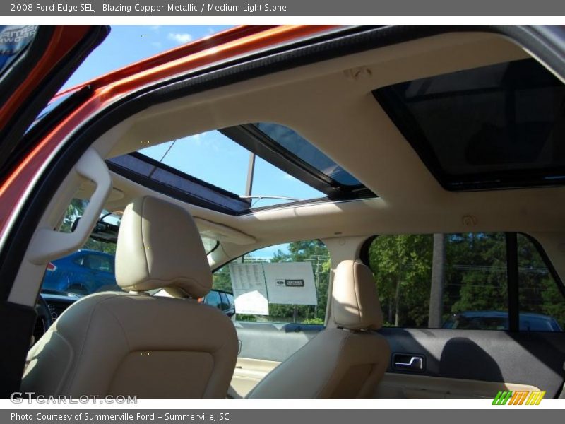 Blazing Copper Metallic / Medium Light Stone 2008 Ford Edge SEL