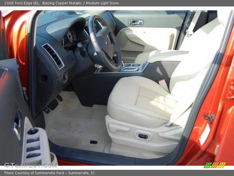 Blazing Copper Metallic / Medium Light Stone 2008 Ford Edge SEL
