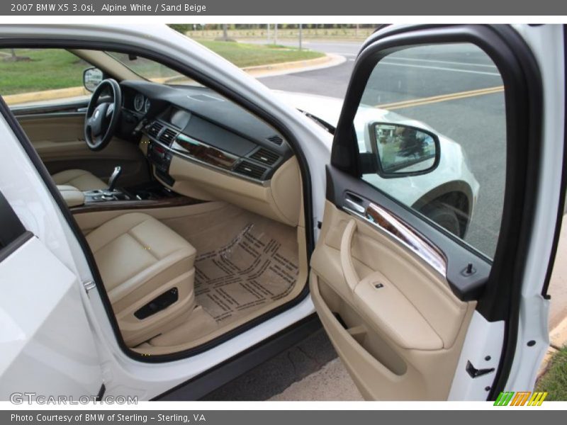 Alpine White / Sand Beige 2007 BMW X5 3.0si
