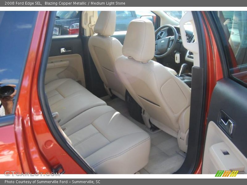 Blazing Copper Metallic / Medium Light Stone 2008 Ford Edge SEL