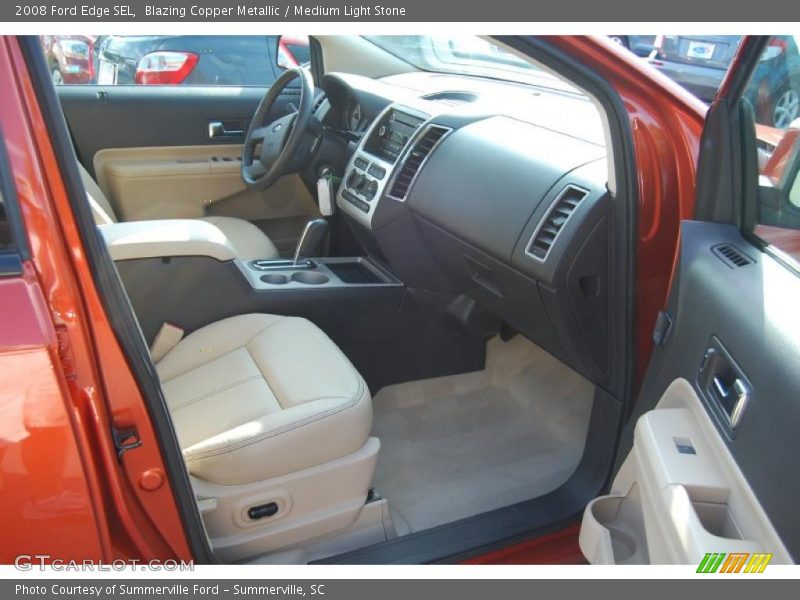 Blazing Copper Metallic / Medium Light Stone 2008 Ford Edge SEL