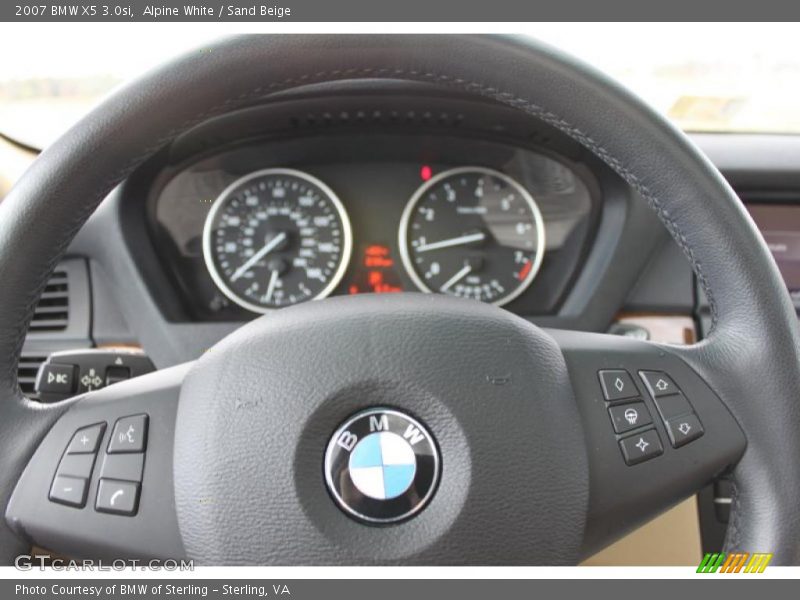 Alpine White / Sand Beige 2007 BMW X5 3.0si