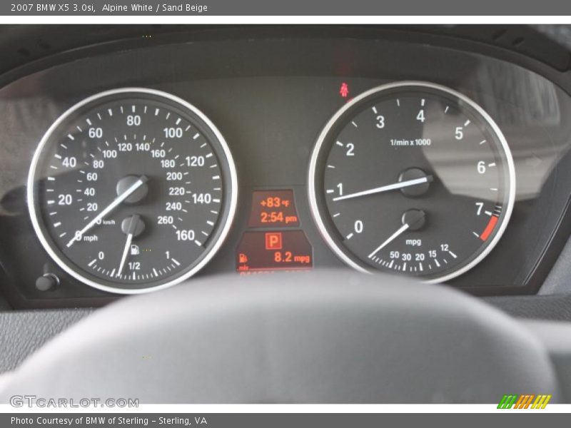 Alpine White / Sand Beige 2007 BMW X5 3.0si