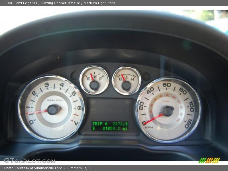 Blazing Copper Metallic / Medium Light Stone 2008 Ford Edge SEL