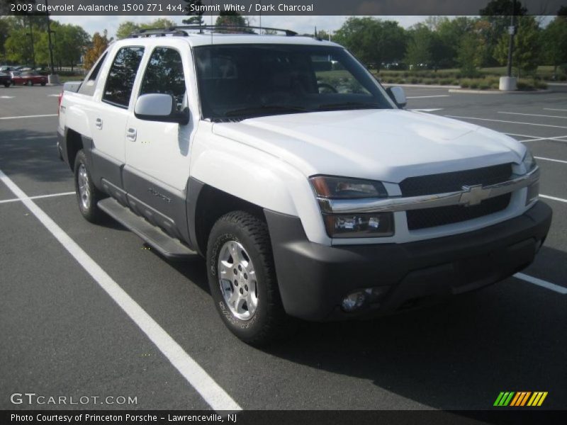 Summit White / Dark Charcoal 2003 Chevrolet Avalanche 1500 Z71 4x4