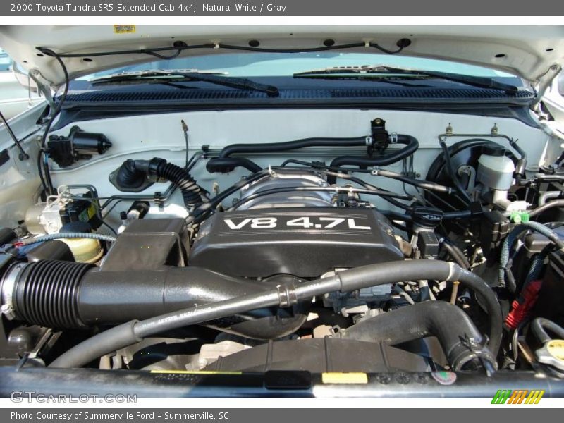 Natural White / Gray 2000 Toyota Tundra SR5 Extended Cab 4x4