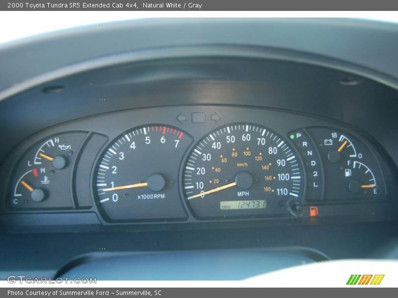 Natural White / Gray 2000 Toyota Tundra SR5 Extended Cab 4x4