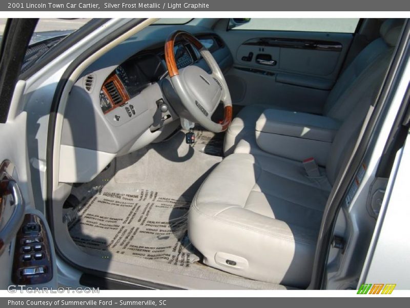 Silver Frost Metallic / Light Graphite 2001 Lincoln Town Car Cartier