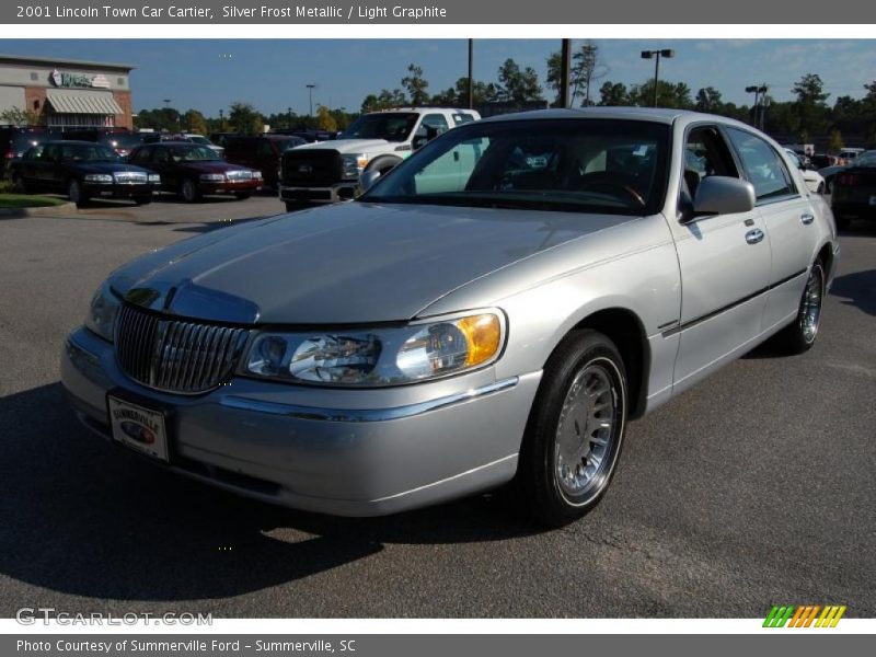 Silver Frost Metallic / Light Graphite 2001 Lincoln Town Car Cartier