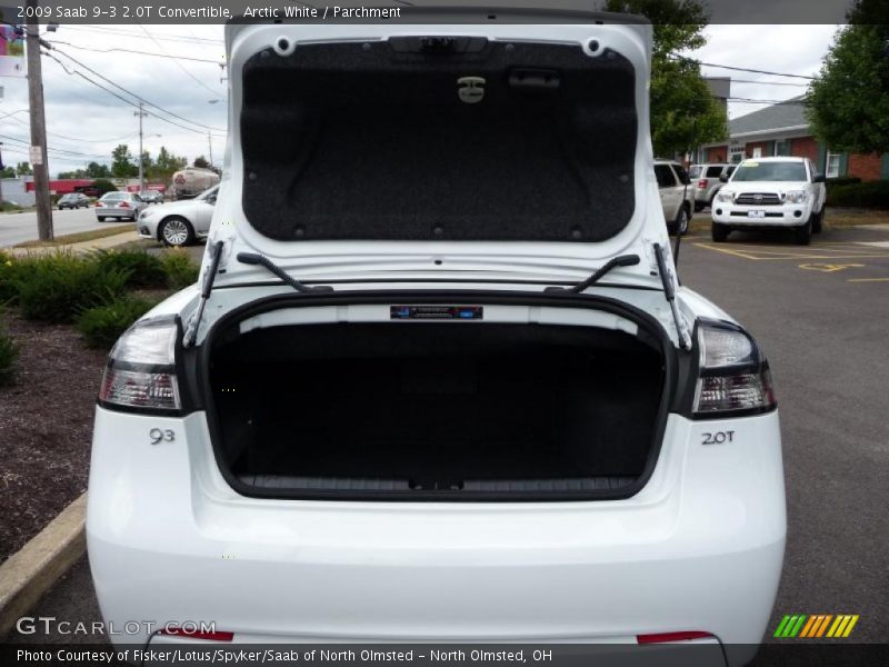 Arctic White / Parchment 2009 Saab 9-3 2.0T Convertible