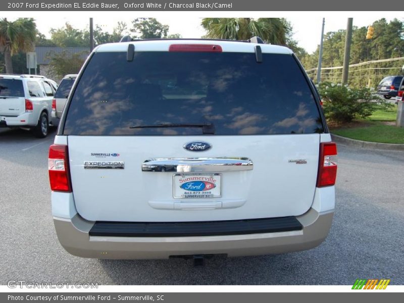 Oxford White / Charcoal Black/Camel 2007 Ford Expedition EL Eddie Bauer