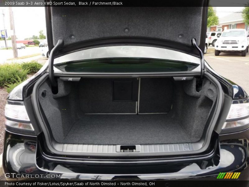 Black / Parchment/Black 2009 Saab 9-3 Aero XWD Sport Sedan