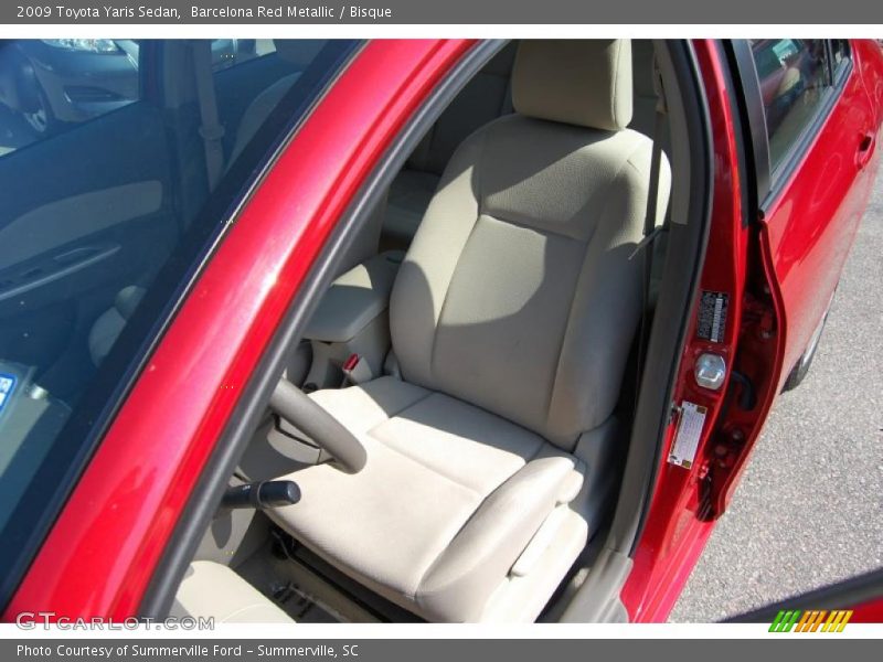 Barcelona Red Metallic / Bisque 2009 Toyota Yaris Sedan