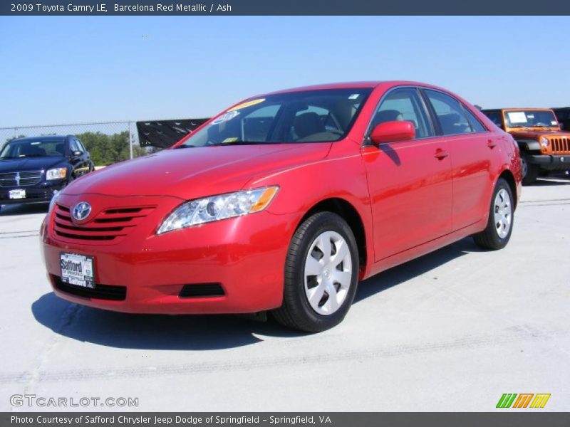 Barcelona Red Metallic / Ash 2009 Toyota Camry LE