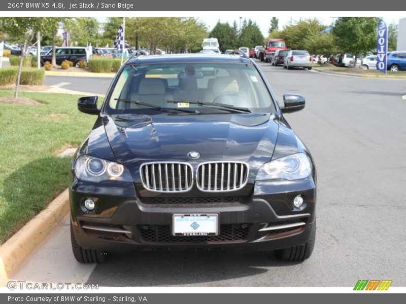 Jet Black / Sand Beige 2007 BMW X5 4.8i