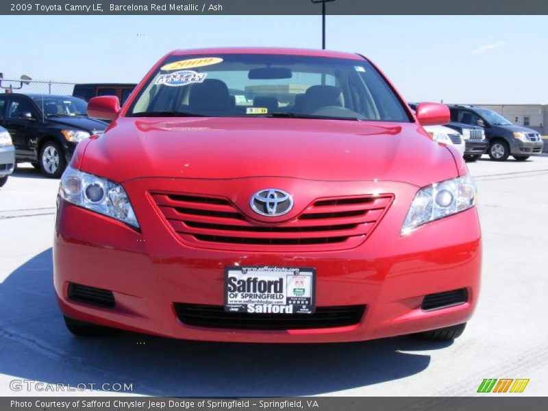 Barcelona Red Metallic / Ash 2009 Toyota Camry LE