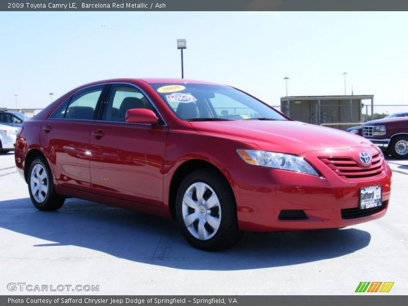 Barcelona Red Metallic / Ash 2009 Toyota Camry LE
