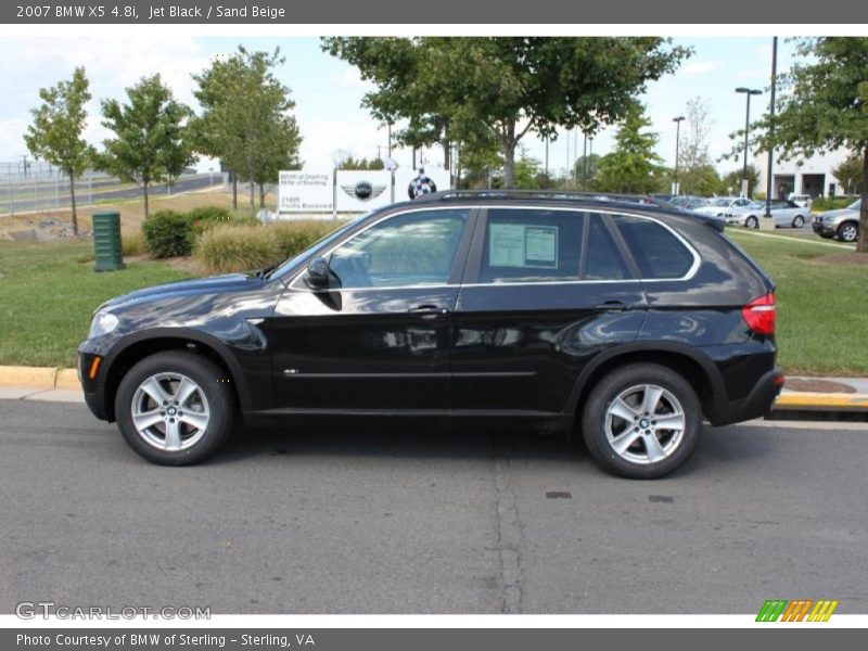 Jet Black / Sand Beige 2007 BMW X5 4.8i