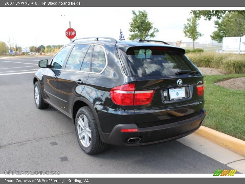 Jet Black / Sand Beige 2007 BMW X5 4.8i