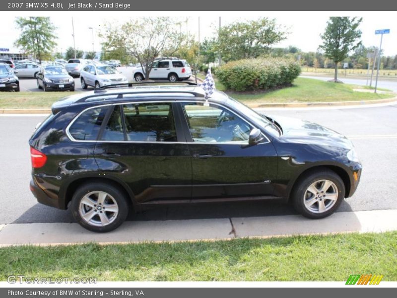 Jet Black / Sand Beige 2007 BMW X5 4.8i