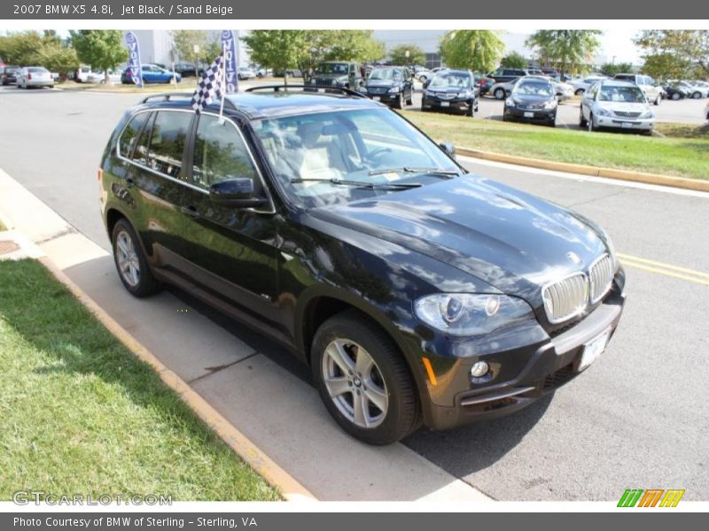 Jet Black / Sand Beige 2007 BMW X5 4.8i