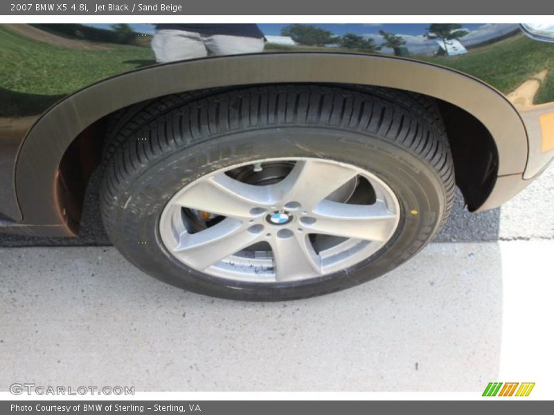 Jet Black / Sand Beige 2007 BMW X5 4.8i