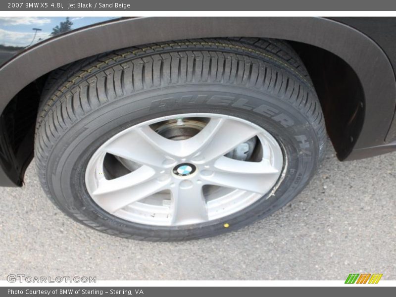 Jet Black / Sand Beige 2007 BMW X5 4.8i