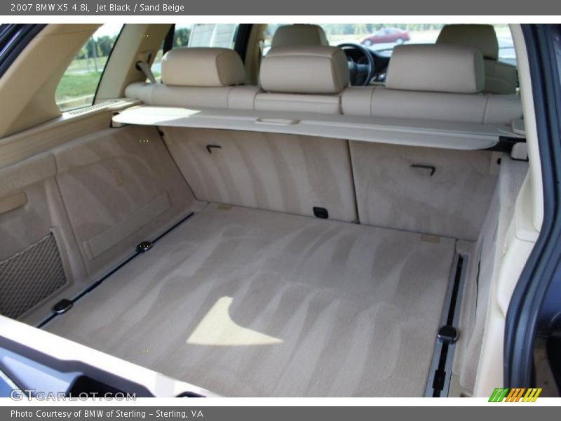 Jet Black / Sand Beige 2007 BMW X5 4.8i
