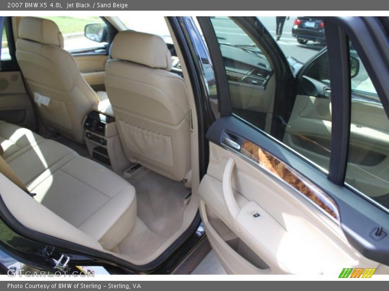 Jet Black / Sand Beige 2007 BMW X5 4.8i