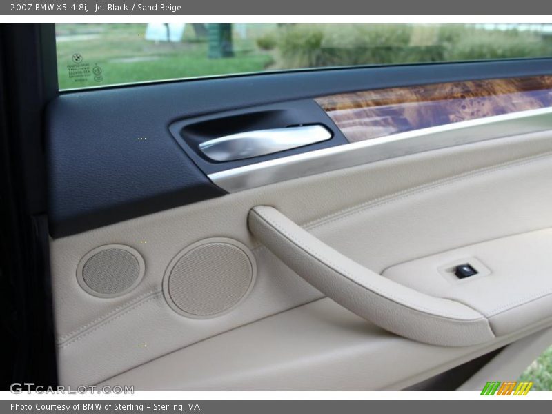 Jet Black / Sand Beige 2007 BMW X5 4.8i