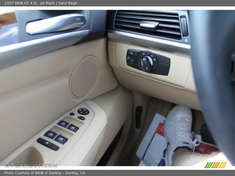 Jet Black / Sand Beige 2007 BMW X5 4.8i
