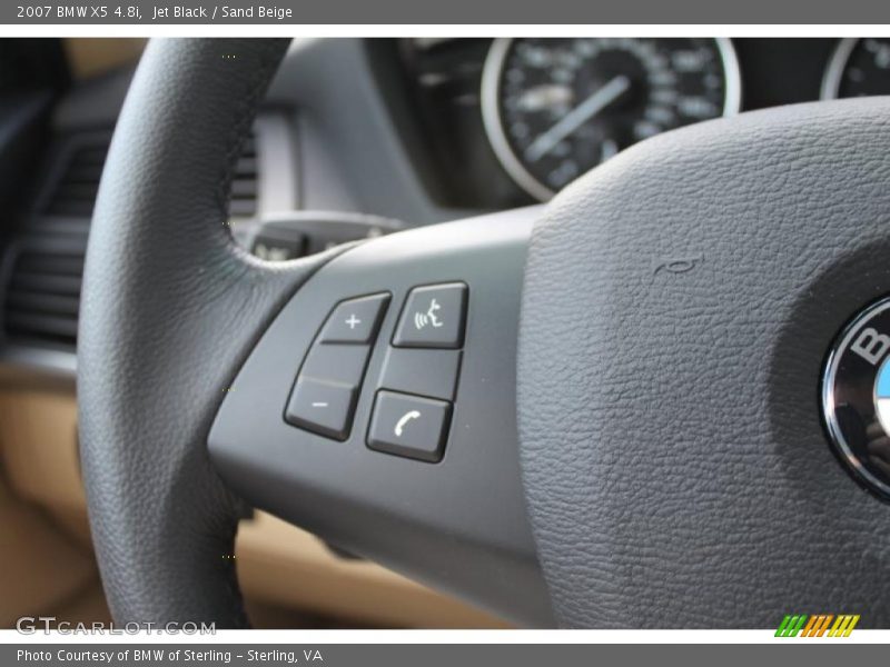 Jet Black / Sand Beige 2007 BMW X5 4.8i